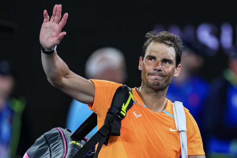 © Reuters. Rafael Nadal ne disputera pas le prochain Open d'Australie. /Photo prise le 18 janvier 2023/REUTERS/USA TODAY USPW