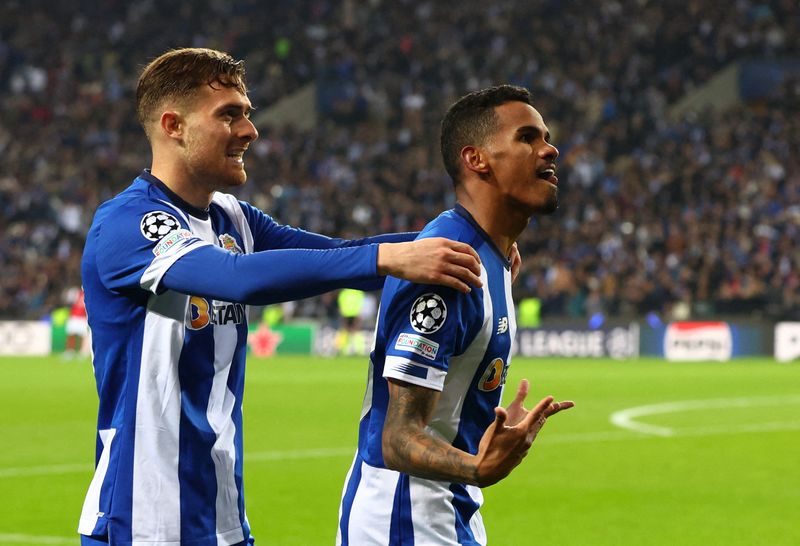 &copy; Reuters. Galeno offre la victoire à Porto en toute fin de match. /Photo prise le 21 février 2024/REUTERS/PEDRO NUNES