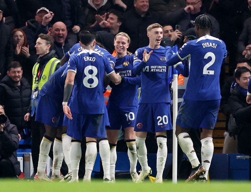 &copy; Reuters. Chelsea est 11e de Premier League avec 39 points en 27 matches /Photo prise le 11 mars 2024/REUTERS/David Klein