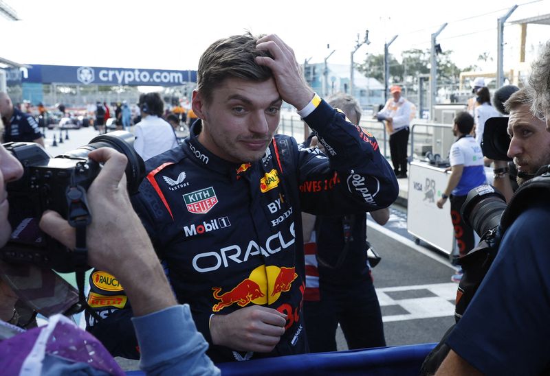 &copy; Reuters. Max Verstappen partira en pole position de la course sprint au Grand Prix de Miami./Photo prise le 3 mai 2024/REUTERS/Marco Bello